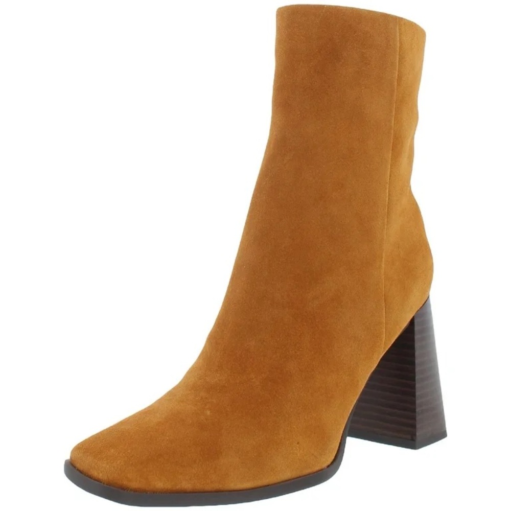 Sam Edelman Ivette Square Toe Suede Ankle  Boots Sz 10
